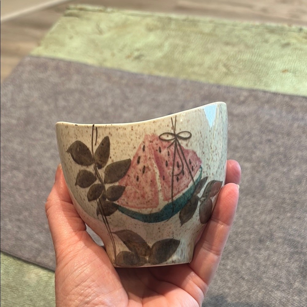 Red Wing Pottery Tampico Pattern SUGAR BOWL